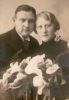 Huwelijksfoto Antonius Marinus Johannes Waterreus en Joanna Maria Cornelia Huijbregts.